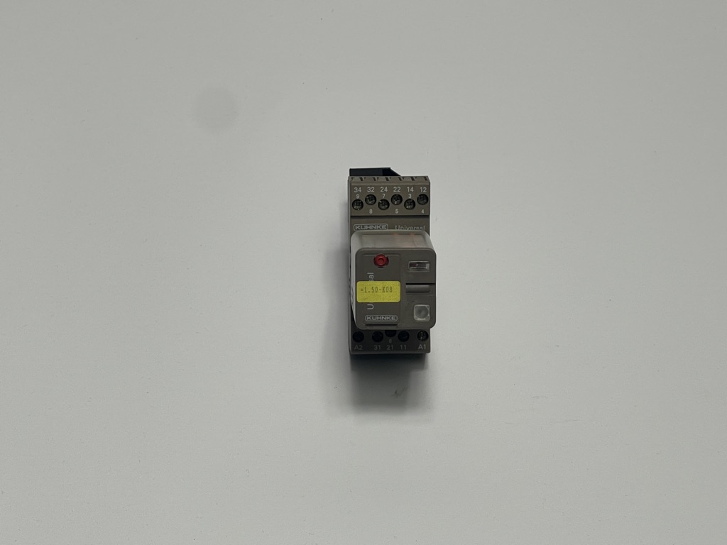 Kuhnke relay with sockets (red) UF3N-24VDC N