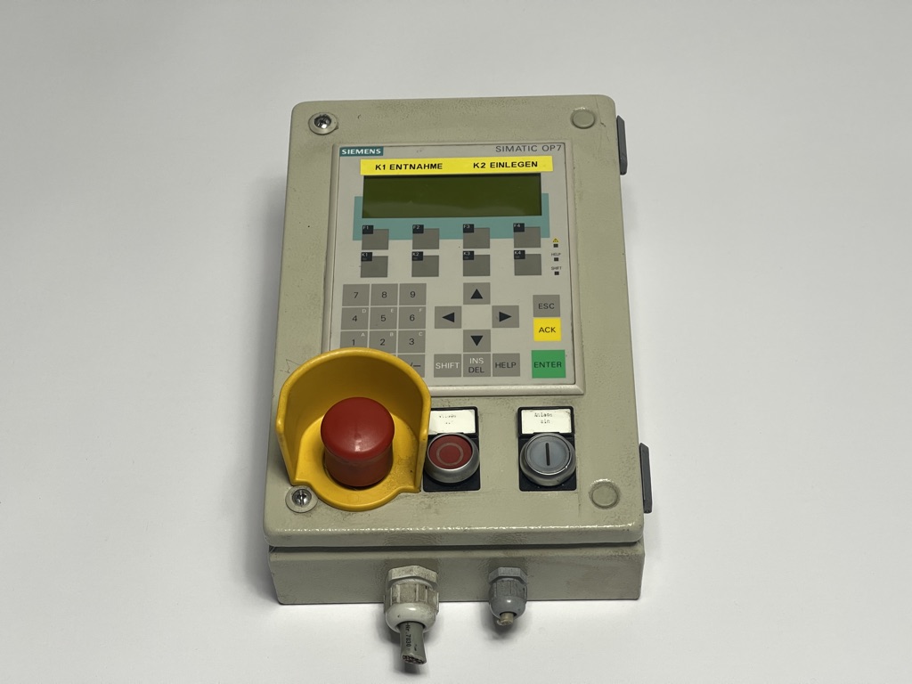 Siemens control Simatic OP7 6AV3 607-1JC20-0AX2