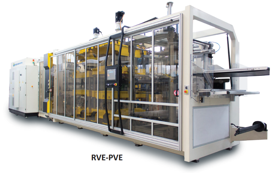 OMG Elektra series: RV4-M_RVE-M_PV4-M_PVE-M thermoforming machines models - Mega Plast