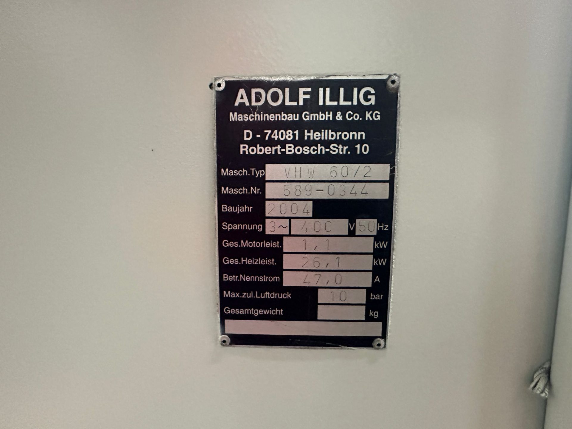 Machine Detail View