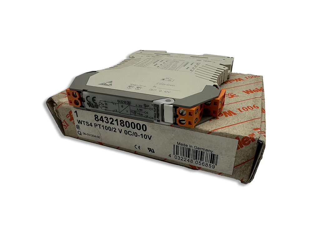 WEIDMÜLLER Temperature transmitter 8432180000 WTS4 PT100/2 V 0C/0-10V