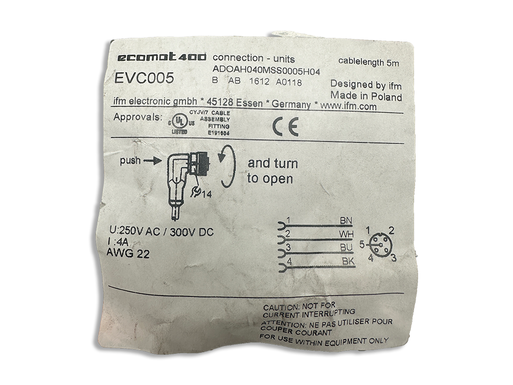 Ecomat 400 connection cable EVC005