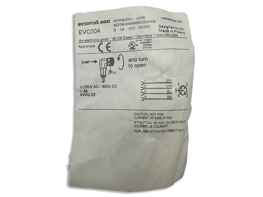 Ecomat 400 connection cable EVC004